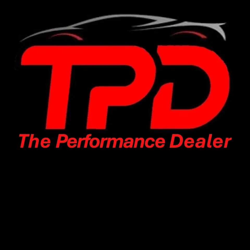 logo 5 on black with car and name